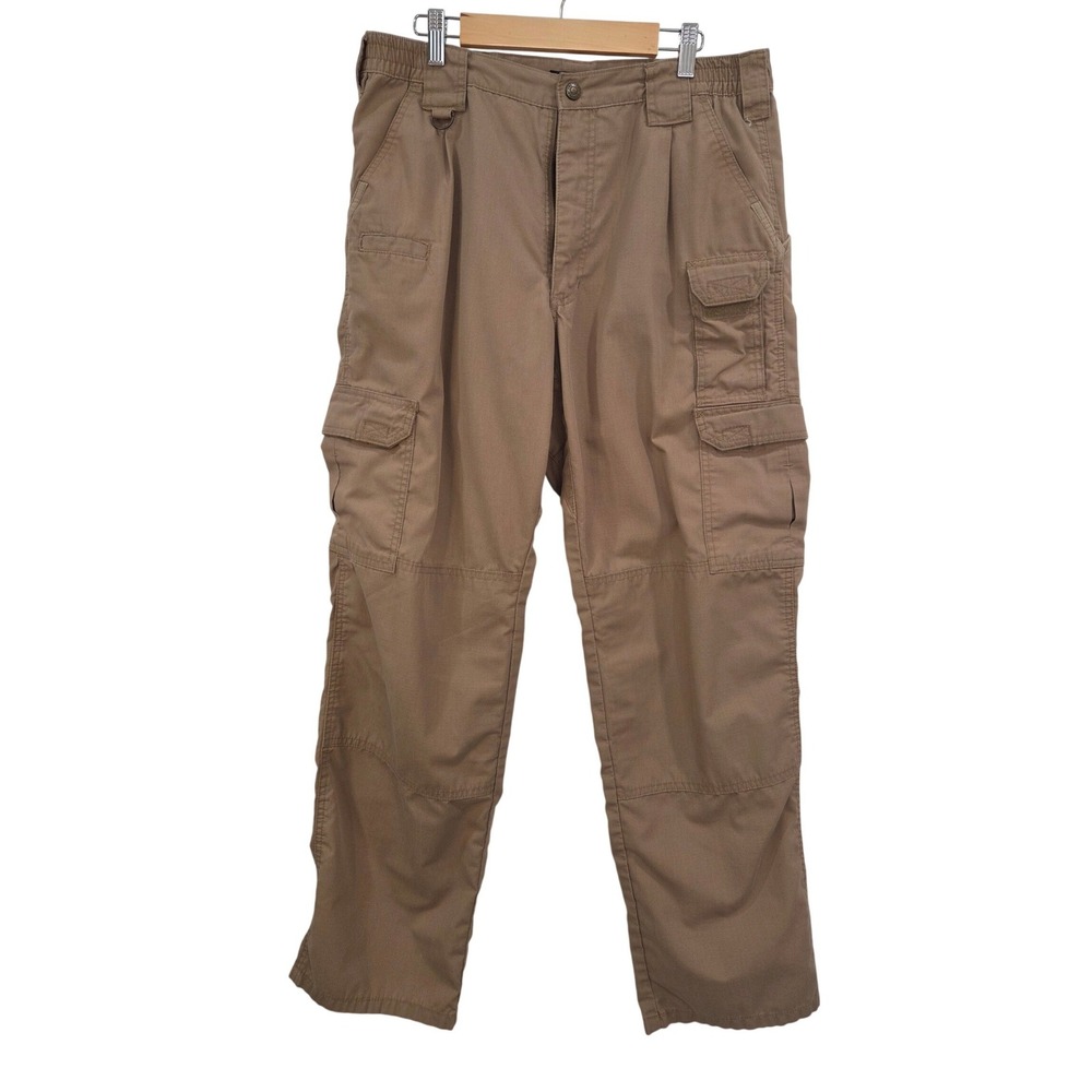 5.11 Tactical Mens Brown Tan Cargo Pants 34x32 Ripstop Work Utility Gorpcore